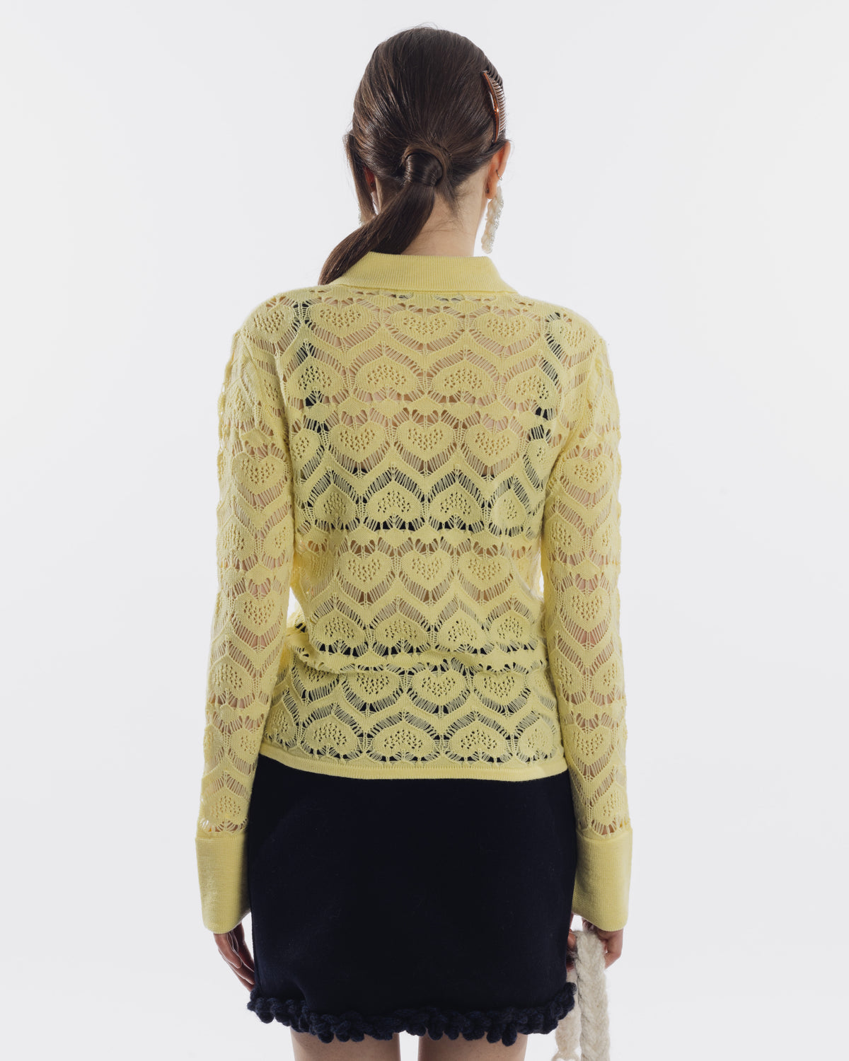 Camicia punto pizzo cuore