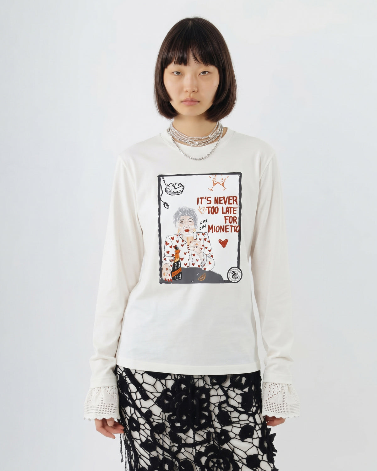Longsleeve It’s Never Too Late for Mionetto Crochet