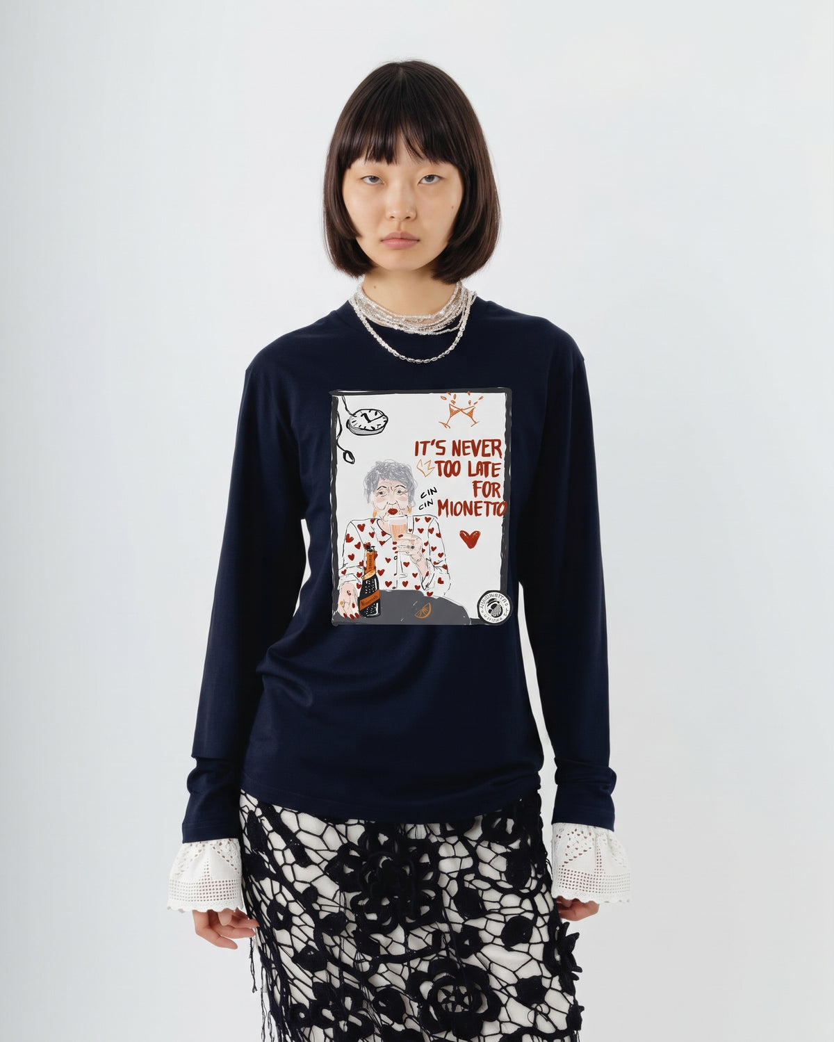 Longsleeve It’s Never Too Late for Mionetto Crochet
