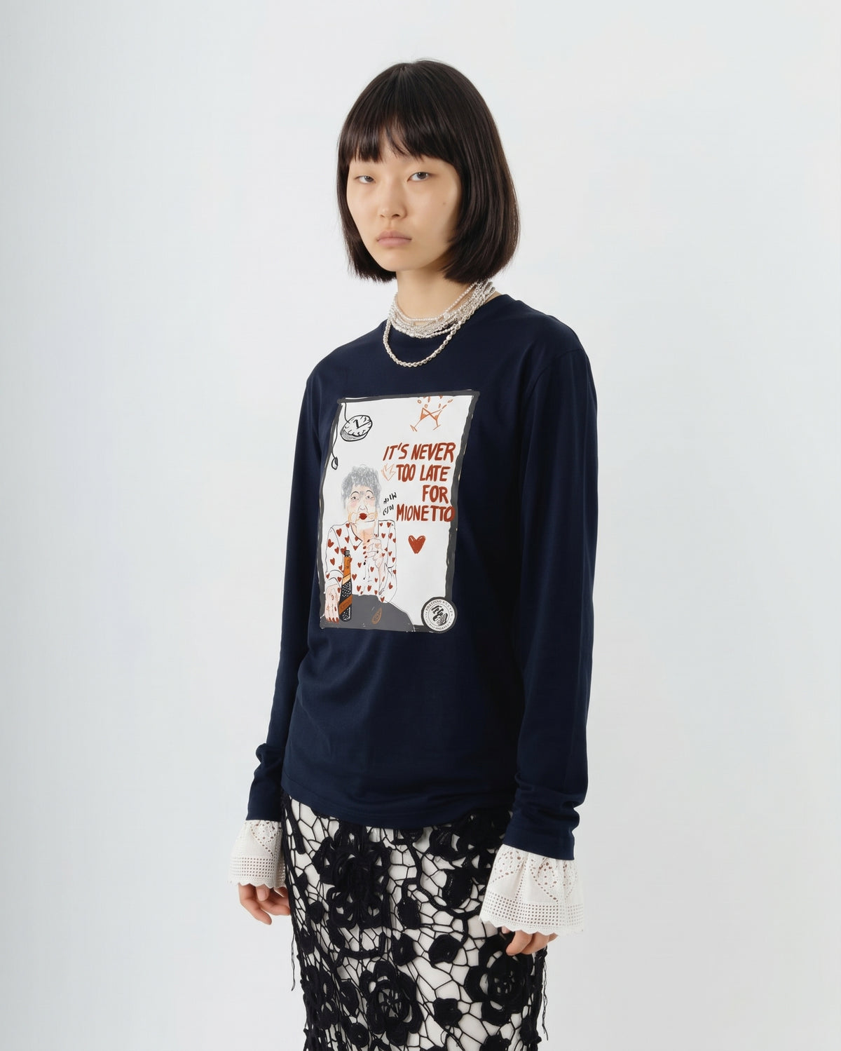 Longsleeve It’s Never Too Late for Mionetto Crochet