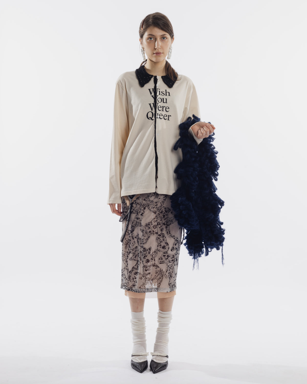 Cardigan Wish You Were Queer Crochet