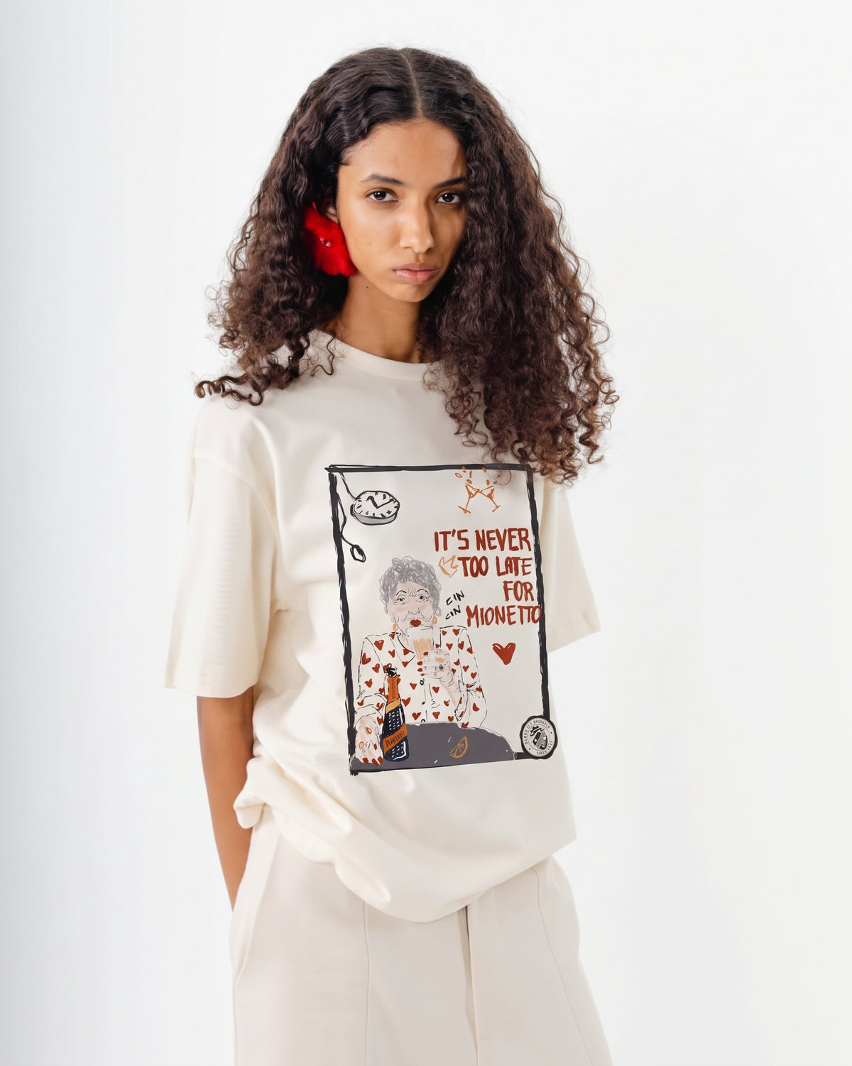 T-shirt It’s Never Too Late for Mionetto