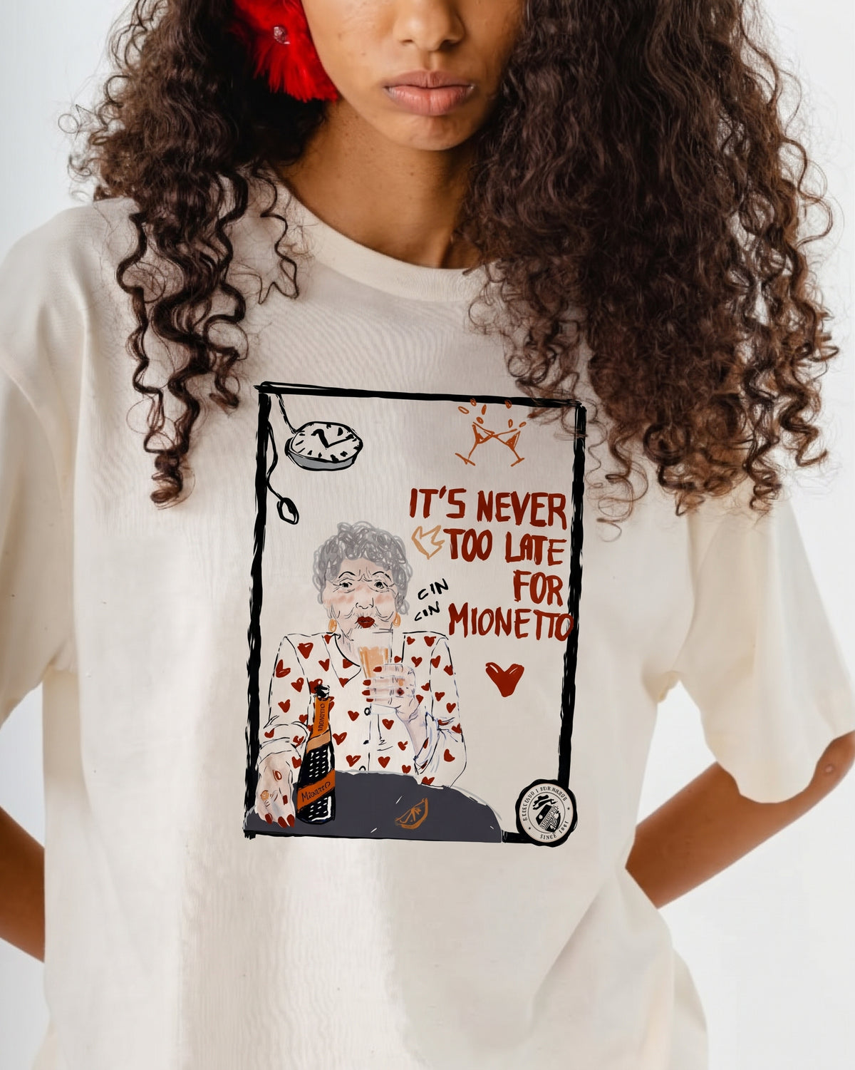 T-shirt It’s Never Too Late for Mionetto