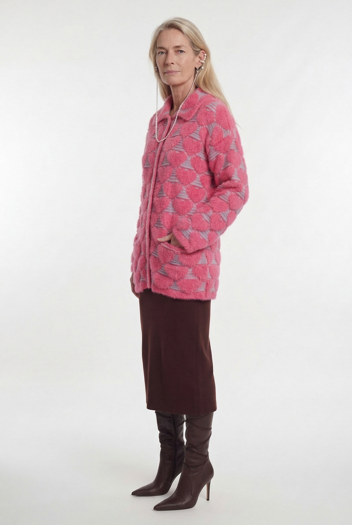 Cardigan Floating Hearts