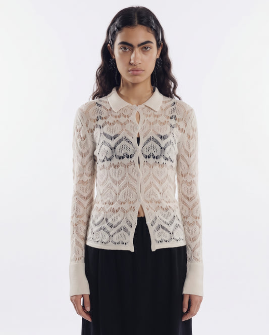 Camicia Cuori Punto Pizzo