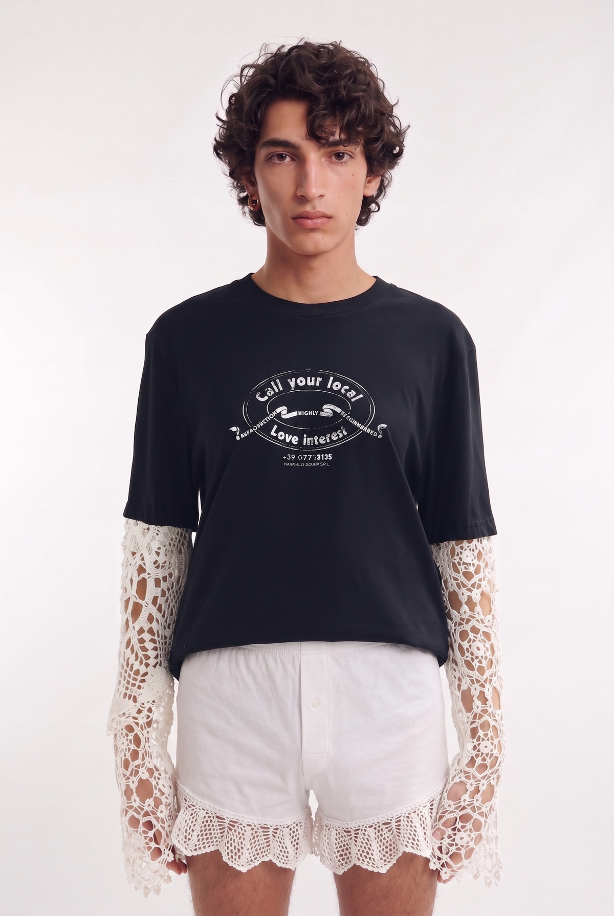 T-shirt Crochet Call your local love interest