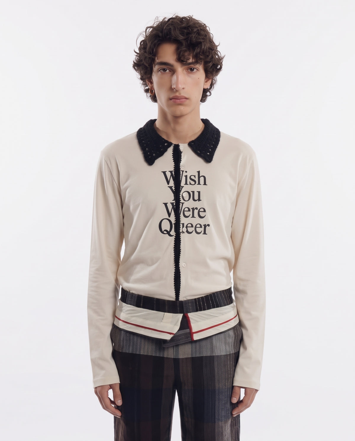 Cardigan Wish You Were Queer Crochet